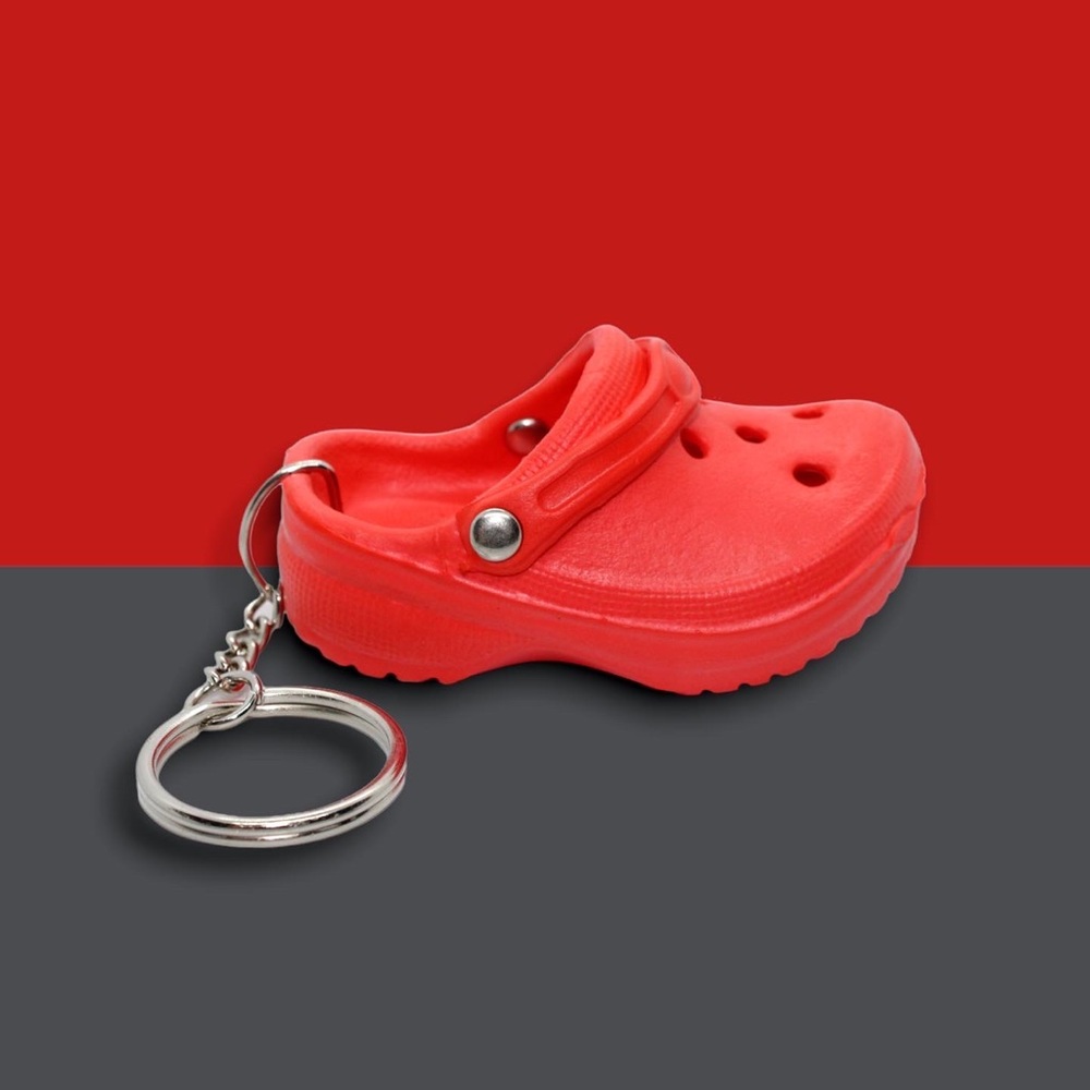 Red Croc Shoe Keychain
